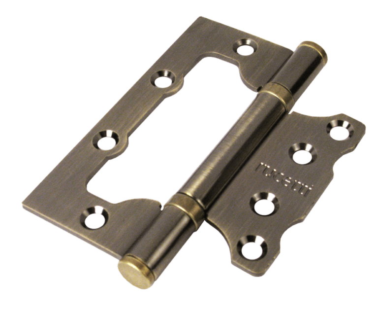 Петля дверная RUCETTI без врезки RFH-100*75*2,5 AB