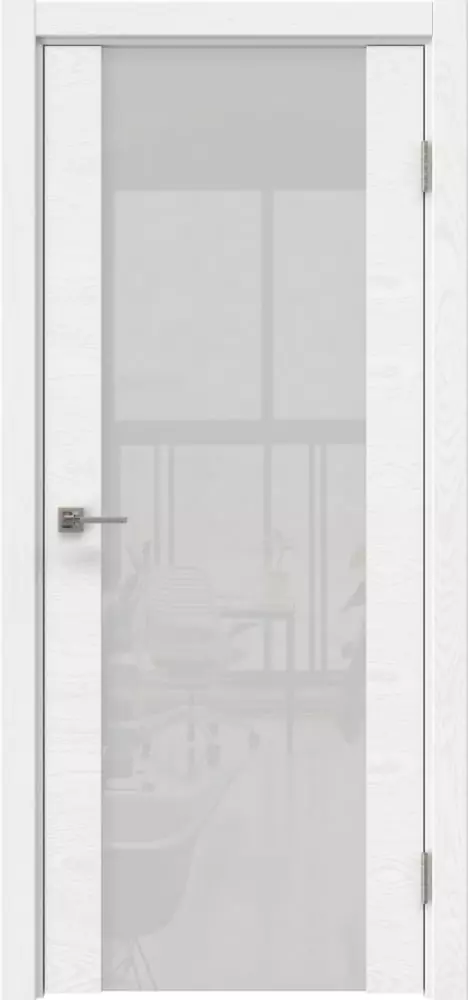 Межкомнатная дверь ПО VTR 1.3 Триплекс белый
