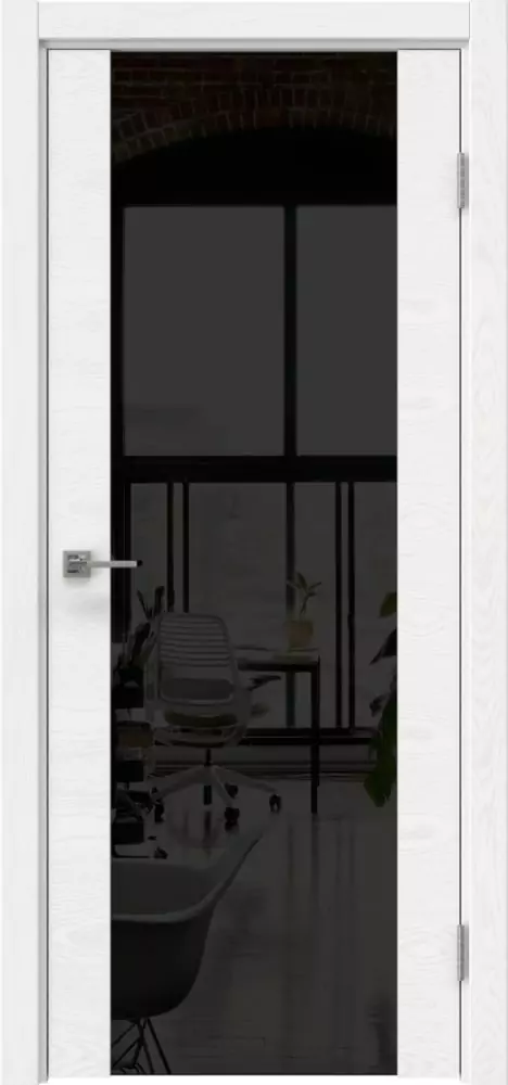 Межкомнатная дверь ПО VTR 1.3 Триплекс черный