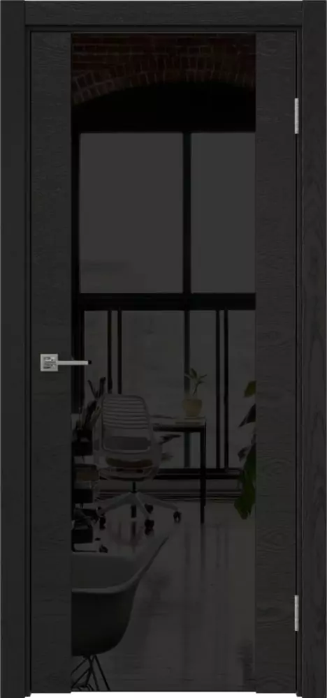 Межкомнатная дверь ПО VTR 1.3 Триплекс черный