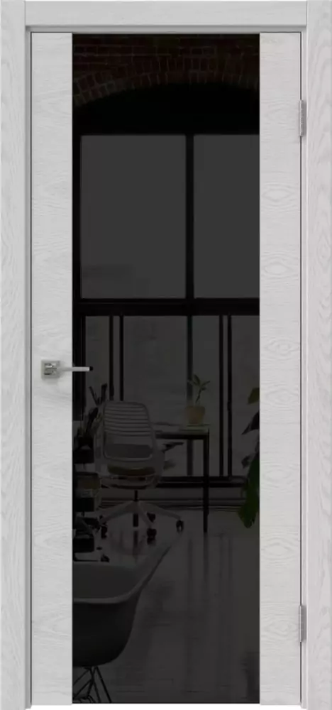 Межкомнатная дверь ПО VTR 1.3 Триплекс черный