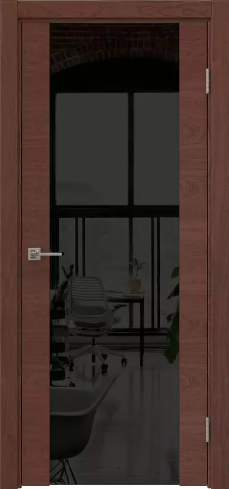 Межкомнатная дверь ПО VTR 1.3 Триплекс черный