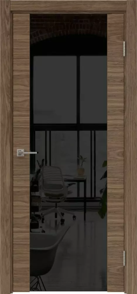 Межкомнатная дверь ПО VTR 1.3 Триплекс черный