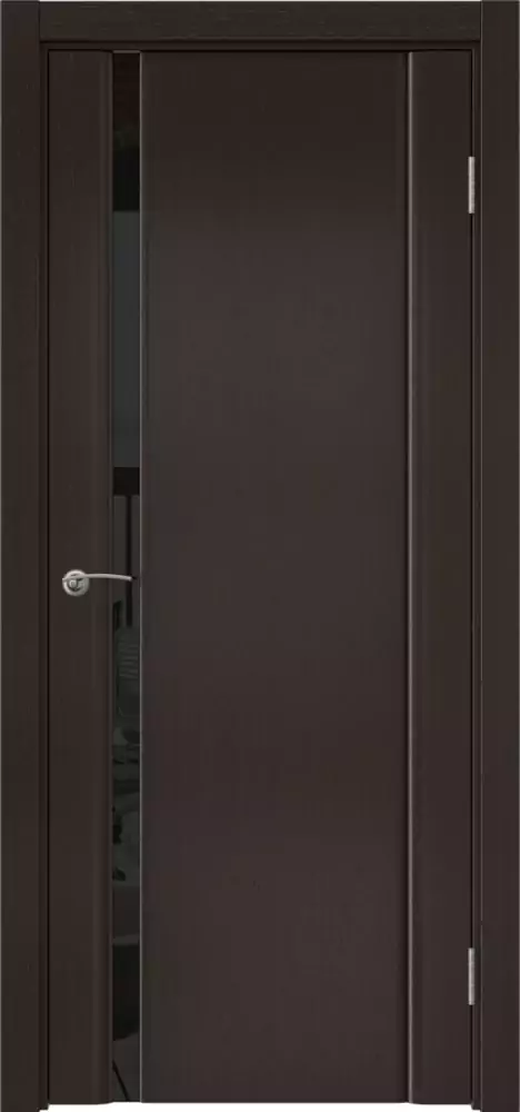Межкомнатная дверь ПО VTR 2.1 Триплекс черный