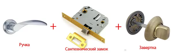 Фурнитура для межкомнатных дверей: ручки, замки.