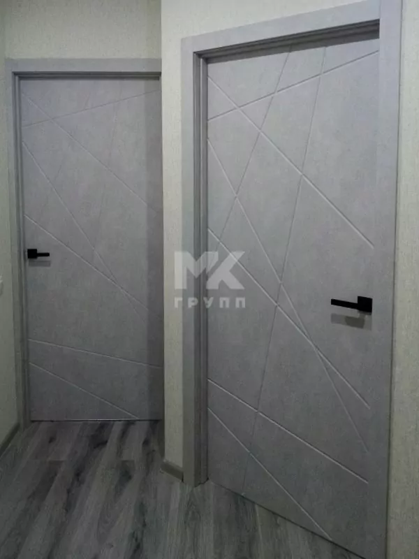 Двери Гуд: ПГ Geometry 1. Двери Гуд: ПГ Geometry 1, цвет бетон снежный.