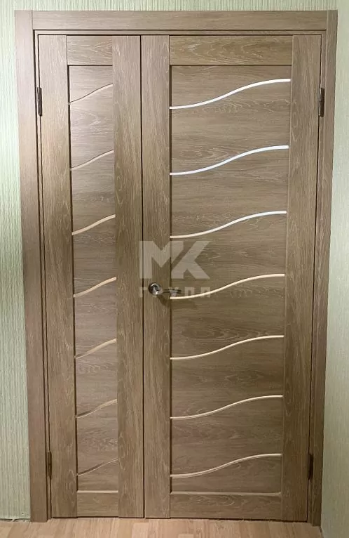 Дверь Deform 2. Двери Deform 2, цвет Дуб шале натуральный. Стекло матовое.