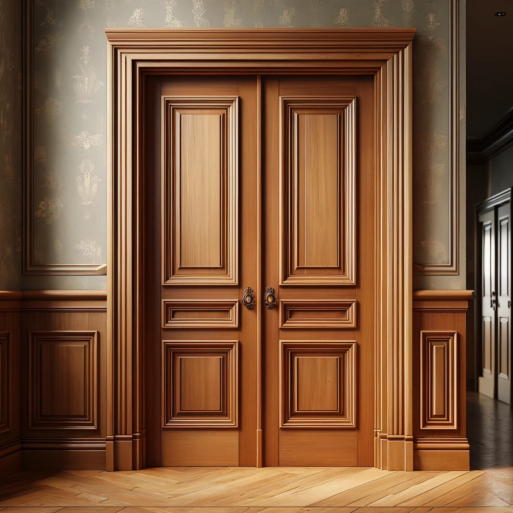 Межкомнатные двухстворчатые двери из массива