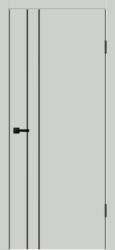 Межкомнатная дверь ПГ TECHNO M2 BLACK EMALUX
