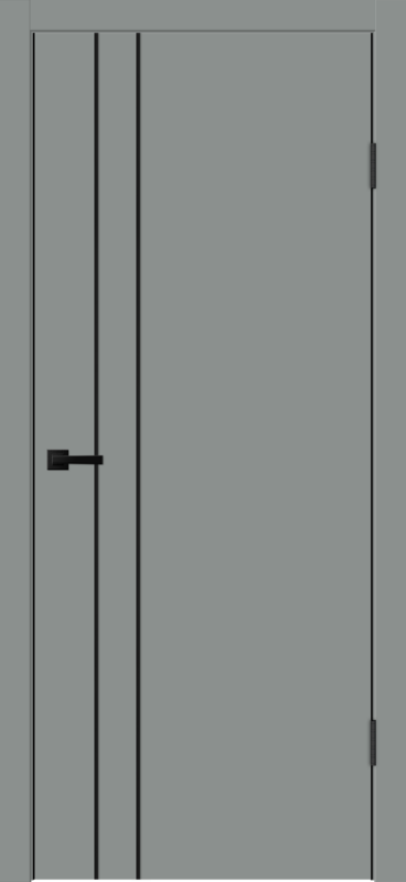 Межкомнатная дверь ПГ TECHNO M2 BLACK EMALUX