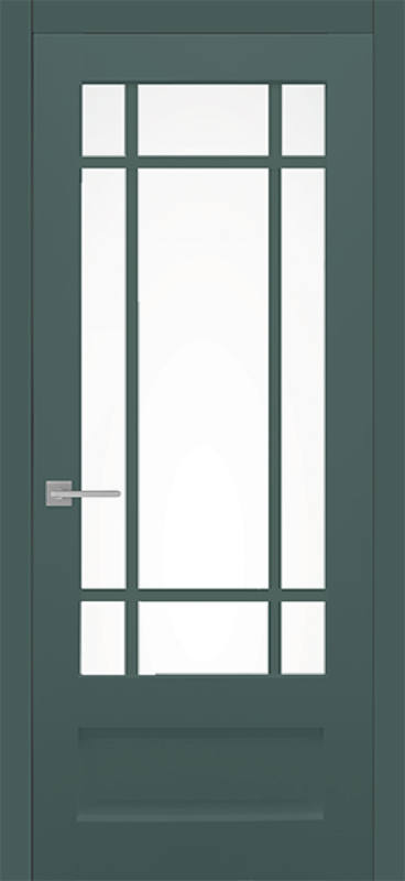 Межкомнатная дверь ПО VN2/1 Белый сатинат