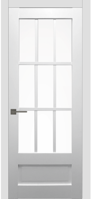 Межкомнатная дверь ПО VN2 Белый сатинат