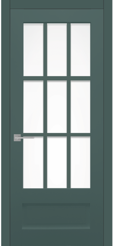 Межкомнатная дверь ПО VN2 Белый сатинат