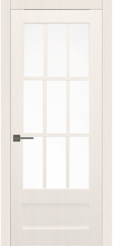 Межкомнатная дверь ПО VN2 Белый сатинат
