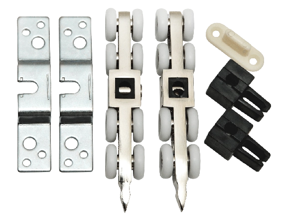 Раздвижная система R-SET 8 – комплект 8-колесных роликов, для двери весом до 60 кг