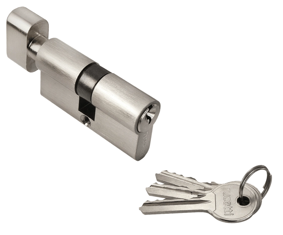 Ключевой цилиндр Rucetti с поворотной ручкой (60 мм) R60CK SN