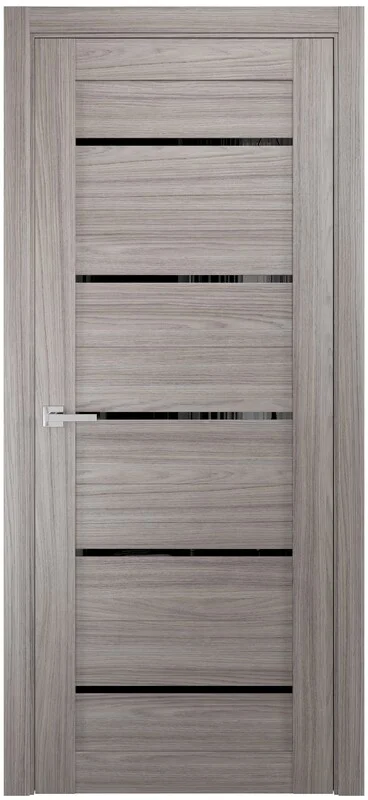 Межкомнатная дверь ПО Квадро 05 Лакобель черный Межкомнатная дверь ПО Квадро 05 Лакобель черный