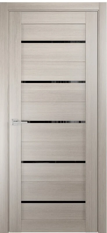 Межкомнатная дверь ПО Квадро 05 Лакобель черный Межкомнатная дверь ПО Квадро 05 Лакобель черный