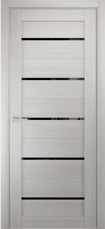 Межкомнатная дверь ПО Квадро 05 Лакобель черный Межкомнатная дверь ПО Квадро 05 Лакобель черный