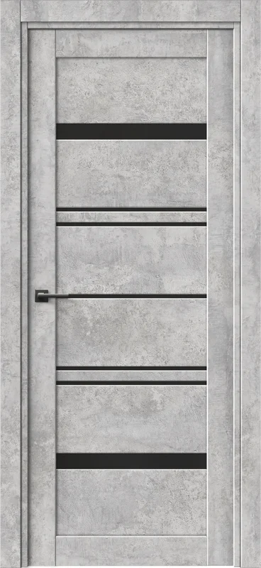 Межкомнатная дверь ПО Квадро 07 Лакобель черный Межкомнатная дверь ПО Квадро 07 Лакобель черный