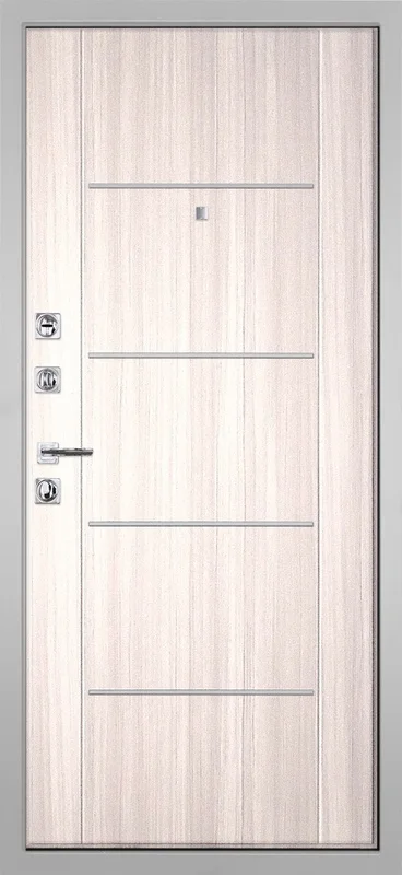 Входная дверь МКМ Гранит Пиано Белая