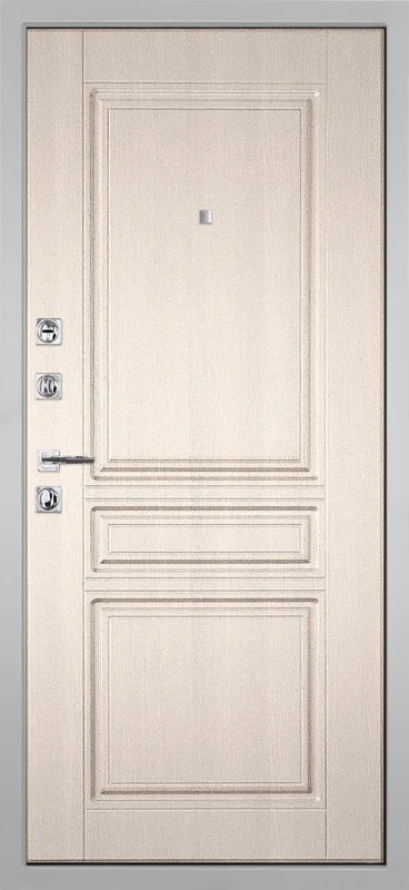 Входная дверь МКМ Гранит Пиано Белая