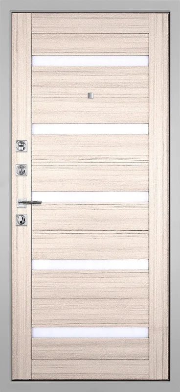 Входная дверь МКМ Гранит Пиано Белая