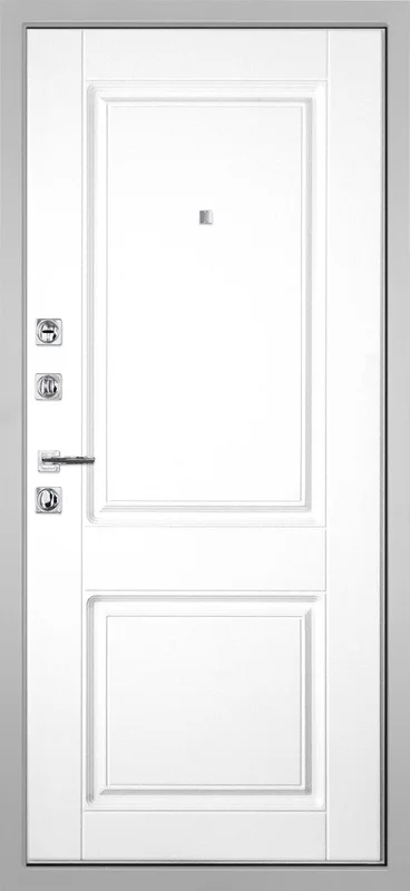 Входная дверь МКМ Гранит Пиано Белая