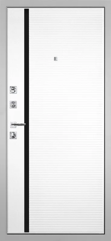 Входная дверь МКМ Гранит Пиано Белая