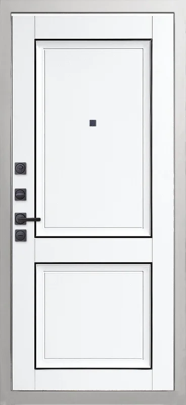 Входная дверь МКМ Гранит Пиано Белая
