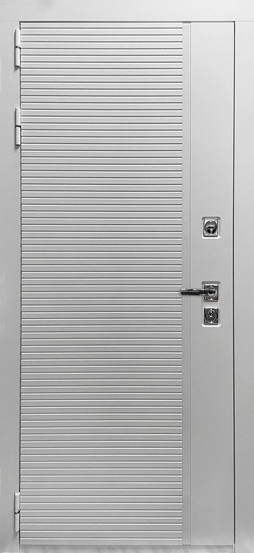 Входная дверь МКМ Гранит Пиано Белая