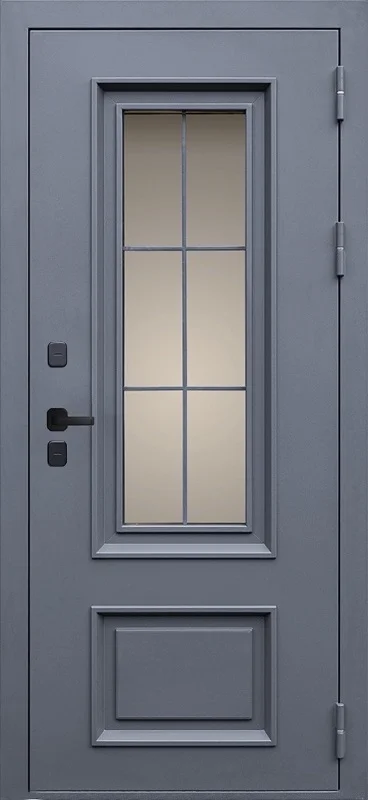 Входная дверь МКМ Гранит Сибирь Стеклопакет Термо