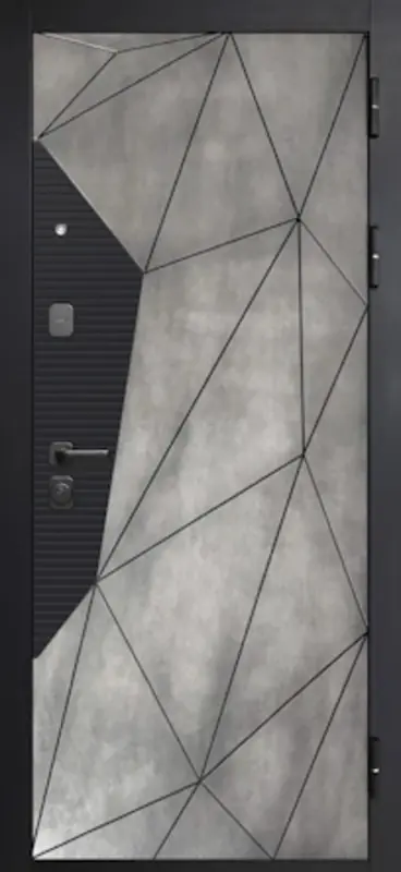 Входная дверь МКМ 9 см Геометрия Бетон снежный