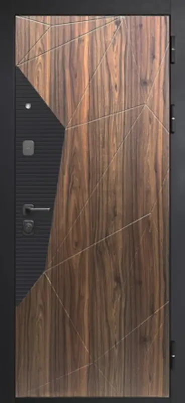 Входная дверь МКМ 9 см Геометрия Эмалит белый