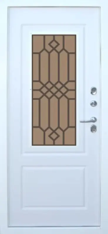 Входная дверь МКМ Броня Консул 3Ф Стеклопакет Термо (9003)