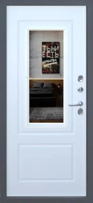 Входная дверь МКМ Броня Квадро Стеклопакет Термо (7024)