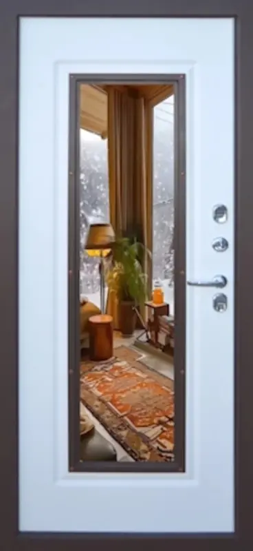 Входная дверь МКМ Броня Консул-4 Стеклопакет Термо (RAL 8017)