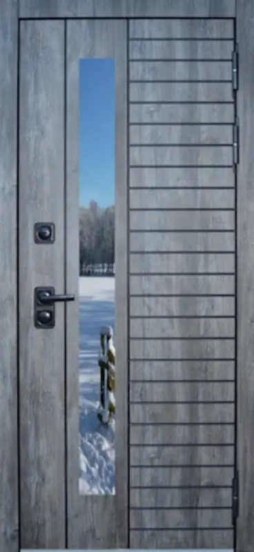 Входная дверь МКМ Броня Крафт Стеклопакет Термо (Сосна пасадена)