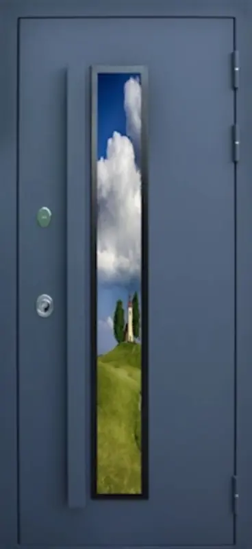 Входная дверь МКМ Броня Квадро Стеклопакет Термо (7024)