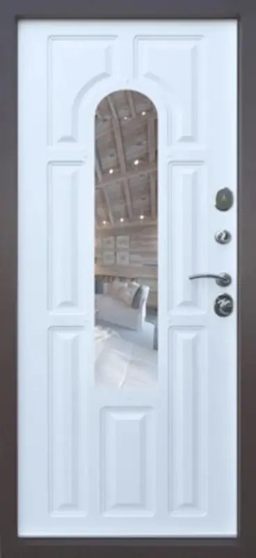 Входная дверь МКМ Броня Лацио Стеклопакет Ковка Термо (RAL 8017)