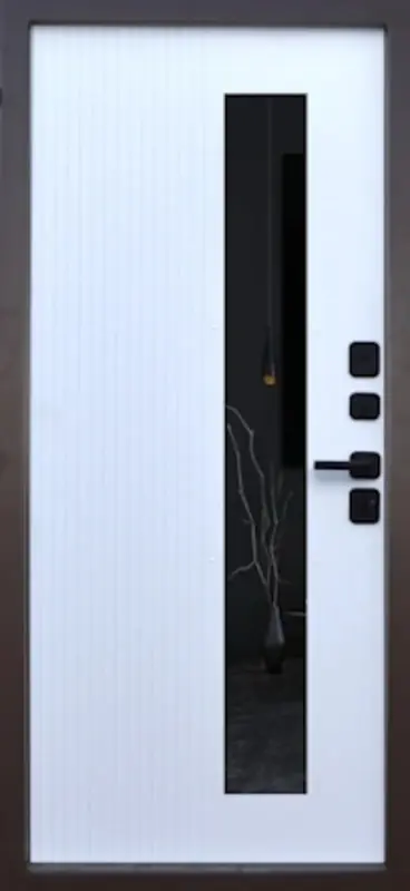 Входная дверь МКМ Броня Марс Стеклопакет Термо (RAL 8017)