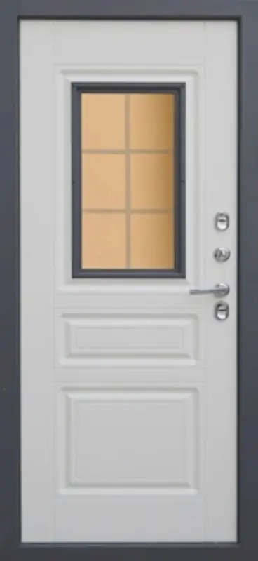 Входная дверь МКМ Броня Осло Стеклопакет Термо (7024)