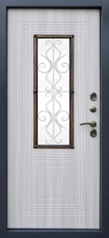 Входная дверь МКМ Броня Венеция Стеклопакет Ковка Термо (7024)