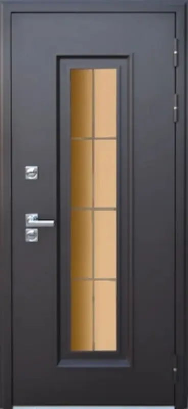 Входная дверь МКМ Броня Винсон Стеклопакет Термо (8019)