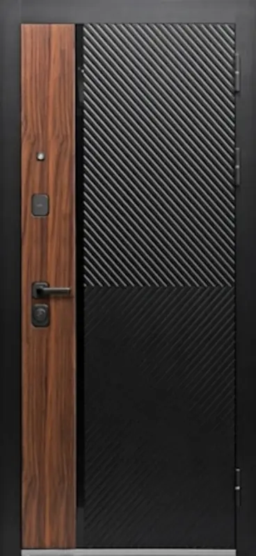 Входная дверь МКМ Люкс 2 Дуб Диагональ Зеркало