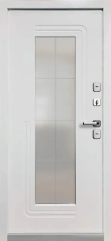 Входная дверь МКМ Люкс 7 Стеклопакет Ковка ТЕРМО (Букле шоколад)