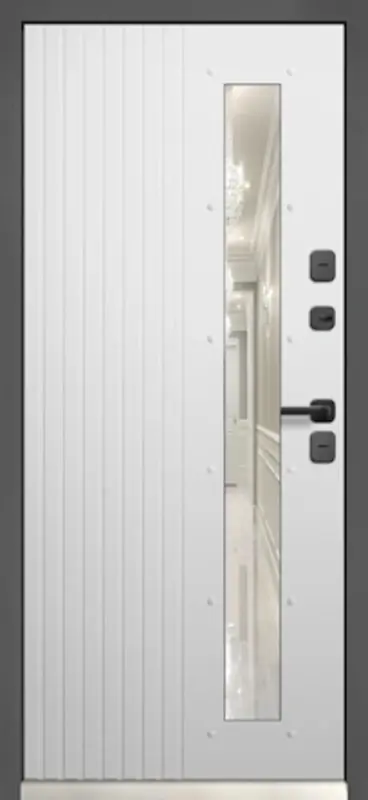 Входная дверь МКМ Люкс Рейка Стеклопакет ТЕРМО