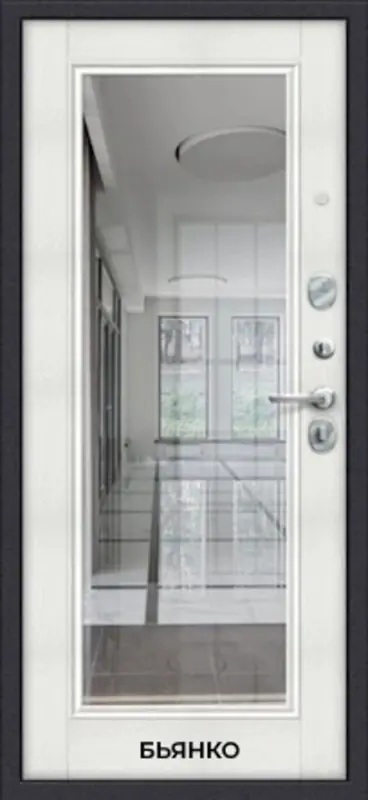 Входная дверь МКМ Порта 4п61 Графит Про Зеркало