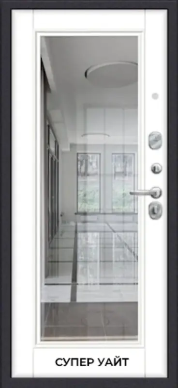 Входная дверь МКМ Порта 4п61 Графит Про Зеркало