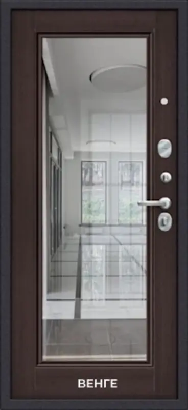 Входная дверь МКМ Порта 4п61 Графит Про Зеркало